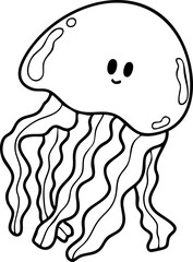 Cartoon sea Summer picture elements Illustration