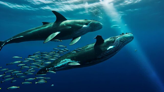 dolphin in the water