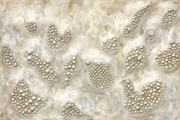 Abstract textured surface with pearl-like elements