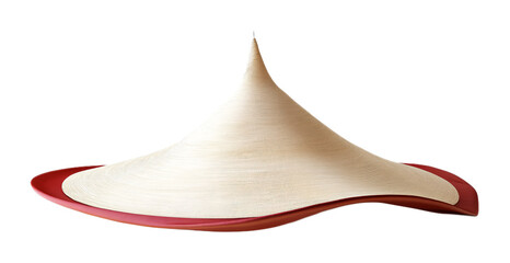 Sufi Whirling Dervish Hat for Spiritual Practice - Isolated on White Background