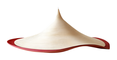 Sufi Whirling Dervish Hat for Spiritual Practice - Isolated on White Background