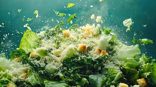 Delicious Caesar Salad Explosion.