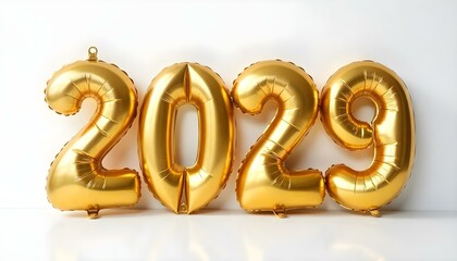 Balloons Numbers Isolated on white background