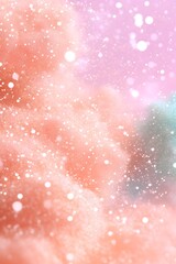 Soft, pastel-colored clouds with sparkling glitter, creating a dreamy, ethereal atmosphere