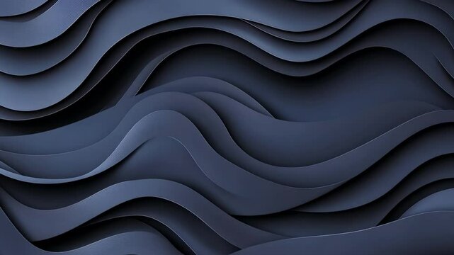 Dynamic Abstract Background Flowing Dark Waves and Modern Texture with Elegant Lines for Sophisticated Design and Calming Atmosphere.