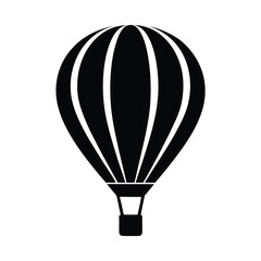 Naklejka premium Hot Air Balloon Flying Icon Vector Illustration