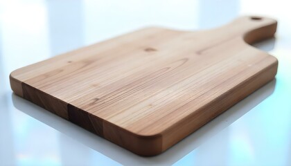 wood cutting board isolated on white background