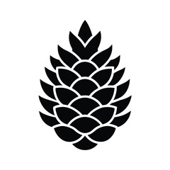 Pinecone Detailed Icon Vector Illustration Forest Symbol