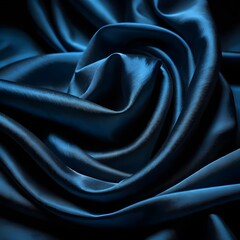 Obraz premium Abstract Blue Silk Drape
