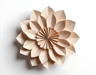 Beige Paper Flower Decoration