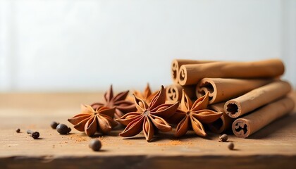 spices set isolated on white background