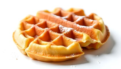 viennese waffles isolated on white background