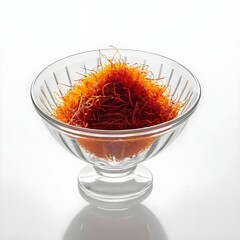 Fototapeta premium Saffron Threads in Glass Bowl
