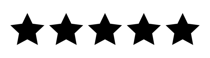 Vector star rating icons for feedback and reviews. Includes 1 to 5 stars, half stars, filled and outlined styles. Perfect for UI/UX, product ratings, reviews, and feedback systems.