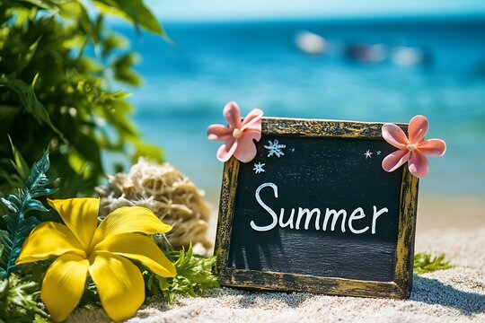 summer vacation sign