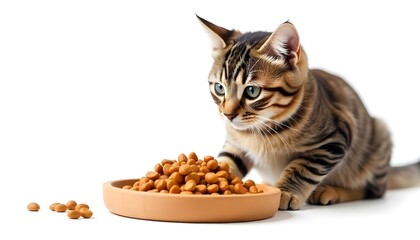 cat food, isolated on white background