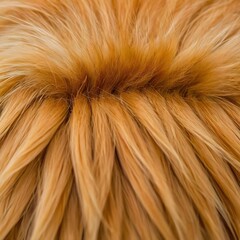 Close-up of Golden Brown Fur Texture