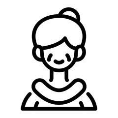This Grandma icon is suitable for Family, Fathers Day, Family Day, etc