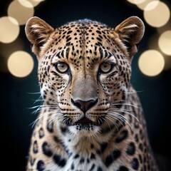 Close-up Portrait of a Majestic Leopard