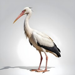 Fototapeta premium Elegant Wood Stork in Profile