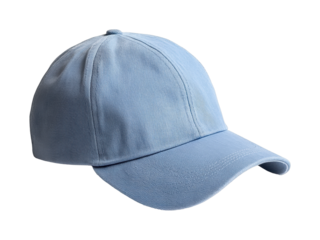 Light blue casual baseball cap with curved brim