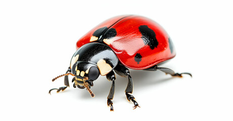 Fototapeta premium Ladybug Macro Realistic Photo