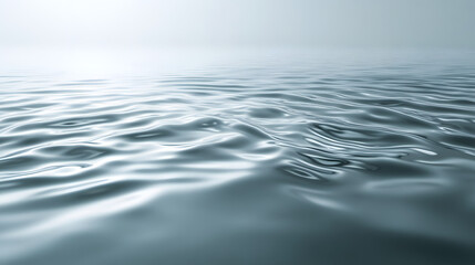 Naklejka premium Sleek silver background with minimalist waves