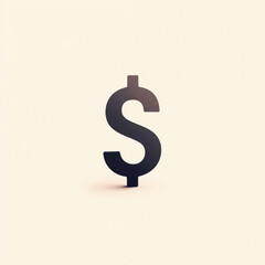 Obraz premium Dollar Sign Symbolizing Economic Crisis and Tariff Increases 
