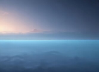 Fototapeta premium Soft blue gradient, ethereal glow, calming serenity , summer, sky