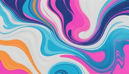 Abstract Swirling Colorful Marble Texture