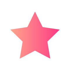 Obraz premium star gradient icon