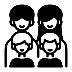 This Family icon is suitable for Family, Fathers Day, Family Day, etc