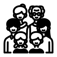 This Family icon is suitable for Family, Fathers Day, Family Day, etc