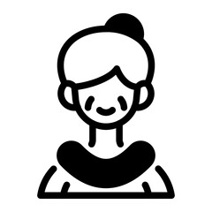 This Grandma icon is suitable for Family, Fathers Day, Family Day, etc
