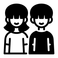 This Twins icon is suitable for Family, Fathers Day, Family Day, etc