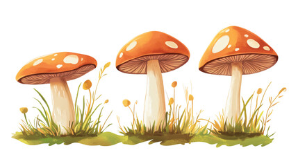 Fresh Champignon Mushrooms Isolated on White Background, Gourmet Ingredients for Culinary Creations