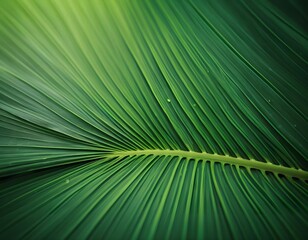 Fototapeta premium Lush Green Palm Leaf Texture