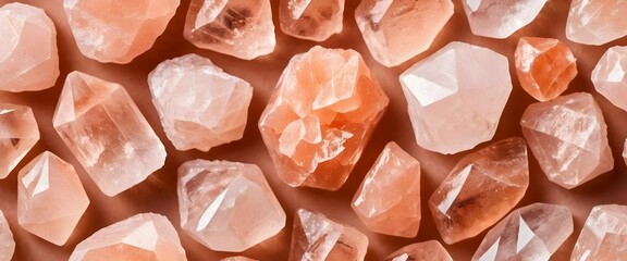 Collection of Orange Calcite Crystals