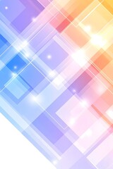 Abstract pastel artwork featuring overlapping translucent squares and glowing highlights, creating a dynamic, modern design