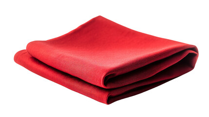 Elegant Red Napkin on White Background for Professional Settings