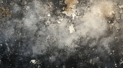 Weathered concrete wall surface with textured stains and patina