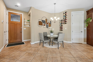 a home dining room of a house