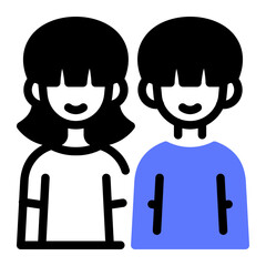 This Twins icon is suitable for Family, Fathers Day, Family Day, etc