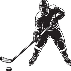 hockey player silhouette