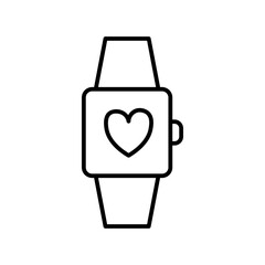 smartwatch line icon