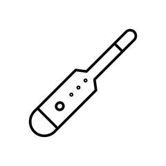 thermometer line icon
