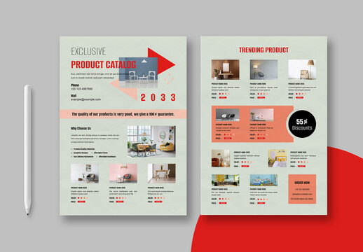 Product Catalog Flyer Template