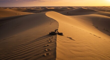 Snake on Dune Photo