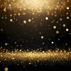 Golden Glitter Sparkle Background