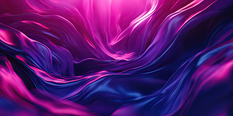 Obraz premium Abstract Flowing Waves in Pink and Blue: Ethereal Background, Modern Design